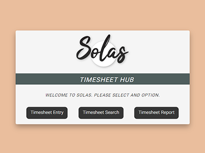 Solas Timesheet Image